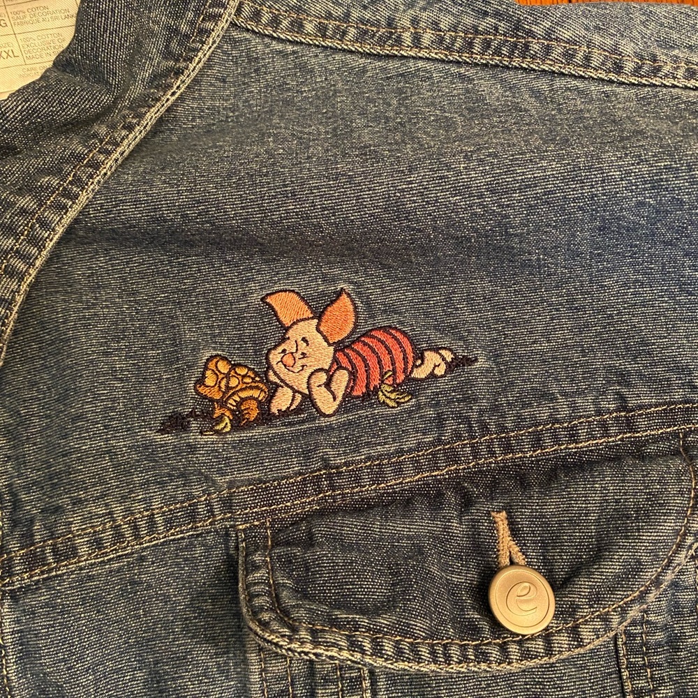 Disney Blue Denim Jacket with Eeyore Embroidery - Picture 3 of 6